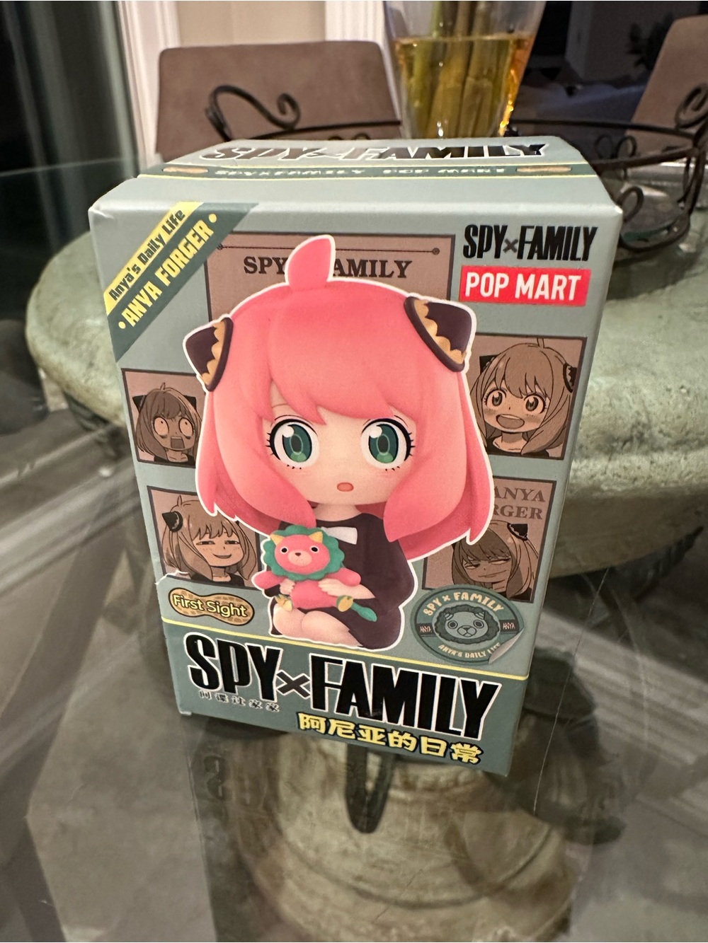 New in Box! SPY×FAMILY Anya Forger Pop Mart Pink Vinyl Figure